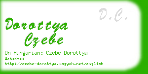 dorottya czebe business card